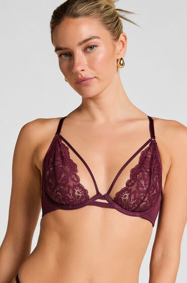 Se Hunkemöller Ikke-formstøbt bøjle-bh Cinnamon Rød ved Hunkemøller