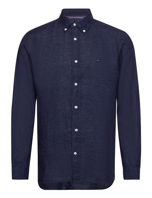 Pigment Dyed Li Solid Rf Shirt Tommy Hilfiger Navy