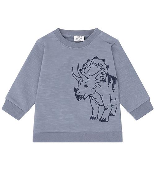 Hust and Claire Bluse - Sofus Triceratops - Blue Flint