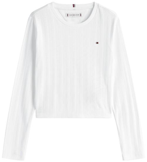 Tommy Hilfiger Bluse - Pointelle - White