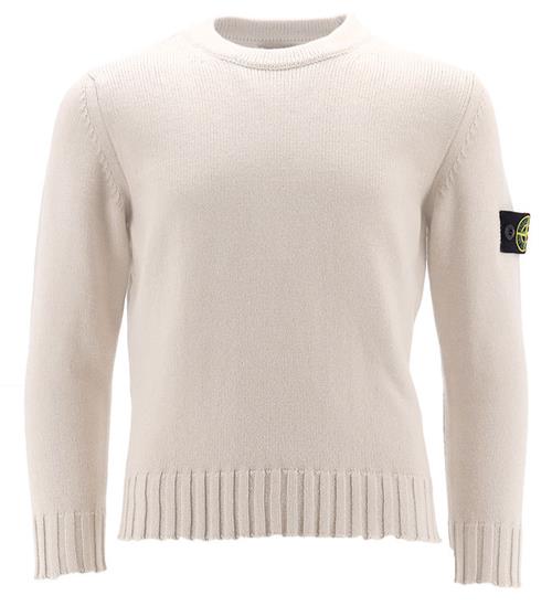 Stone Island Bluse - Uld - Natural White