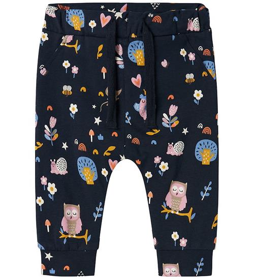 Name It Bukser - NbfVandora - Dark Sapphire/Birds