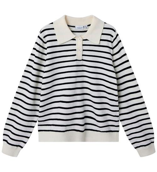 Name It Polobluse - NkfDanja - Strik - Whisper White