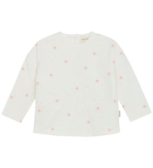 Minymo Sweatshirt - Viskose/Bomuld - Marshmallow White