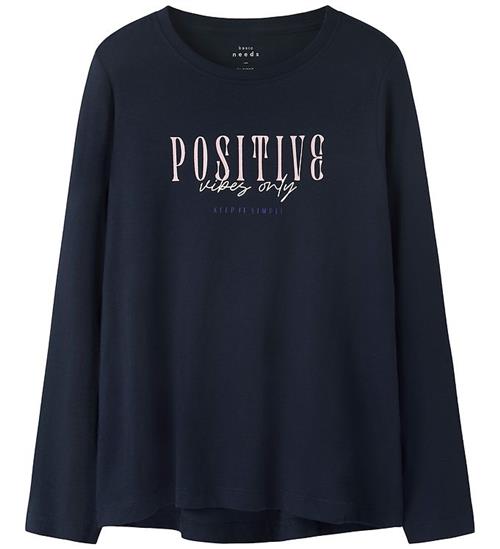 Name It Bluse - Loose - NkfViolet - Navy Blazer/Positive