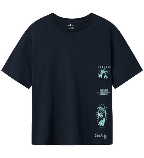 Name It T-shirt - NkmHirlan - Dark Sapphire m. Print