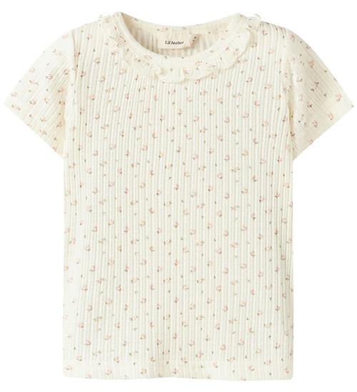 Lil' Atelier T-shirt - Rib - NmfHulla - Coconut Milk
