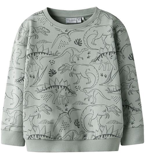 Name It Sweatshirt - NmmVermo - Aqua Gray/Tone Dino