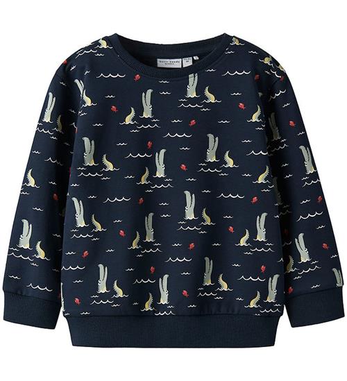 Name It Sweatshirt - NmmVermo - Navy Blazer/Fish alligator