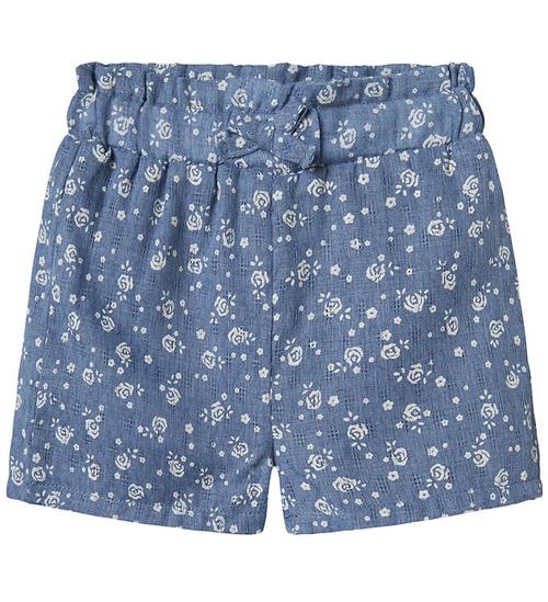 Name It Shorts - NmfHagy - Bleached Denim m. Blomster