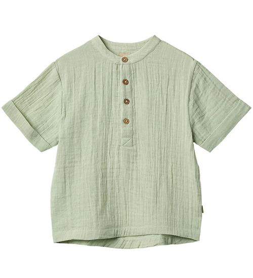 Wheat Skjorte - Musselin - Svend - Soft Mint