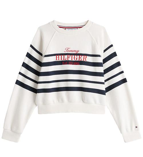 Tommy Hilfiger Sweatshirt - Script - Dark Night Navy Stripe