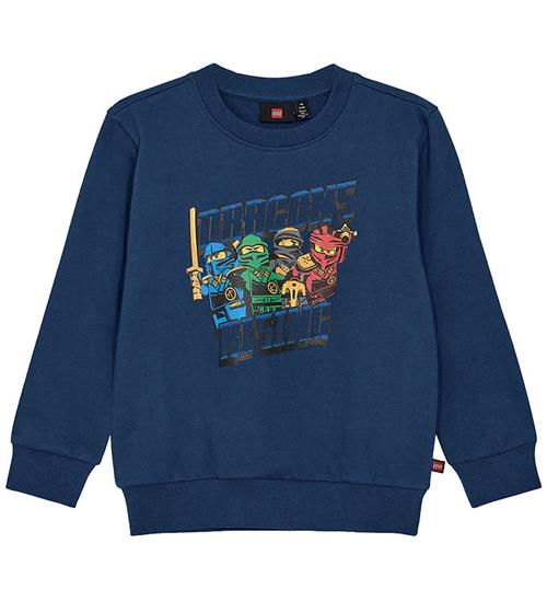 LEGOÂ® Ninjago Sweatshirt - LwSaku 301 - Mørkeblå m. Print