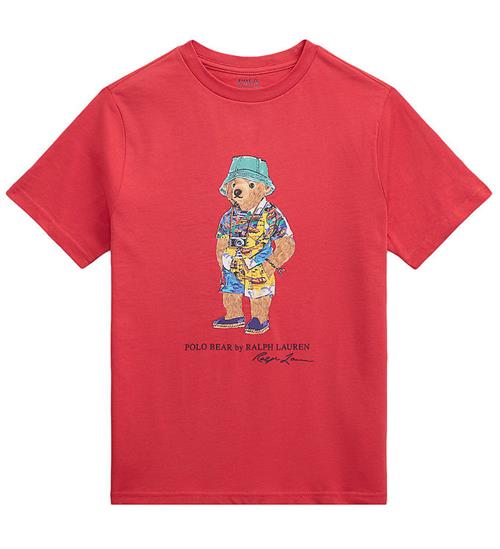 Polo Ralph Lauren T-shirt - Rød m. Bamse