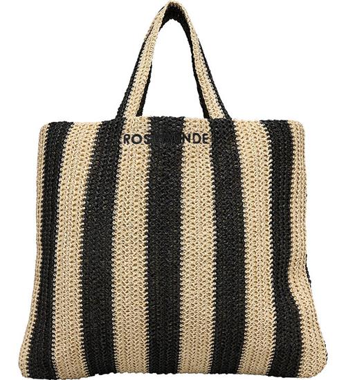 Rosemunde Taske - Hand Bag - Solid Nature/Black Stripe