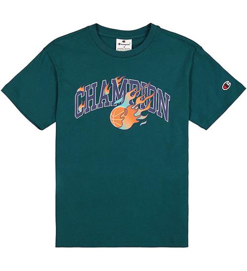 Champion T-shirt - Grøn m. Logo