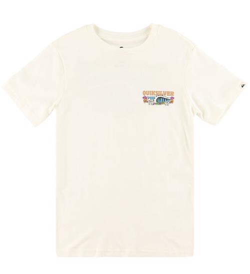Quiksilver T-shirt - Evo Aqua Wild - Snow White
