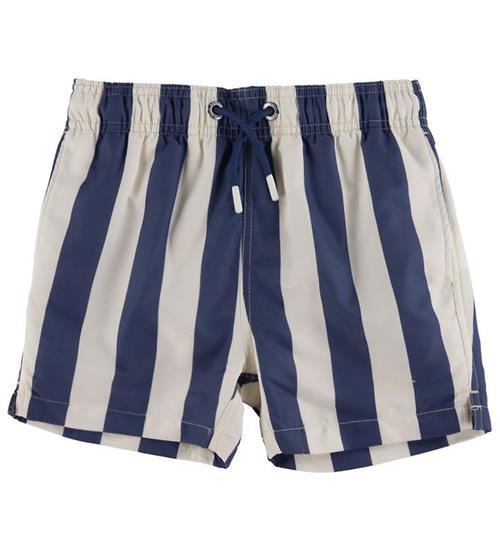 GANT Badeshorts - Dusty Navy m. Striber