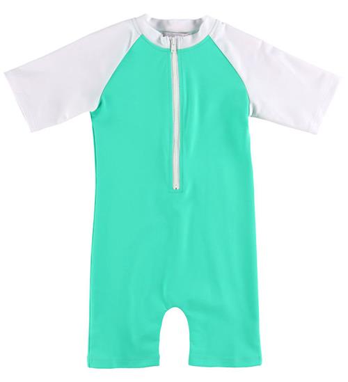 Petit Crabe Badeheldragt - Multicolor - UV50+ - Parrot/White