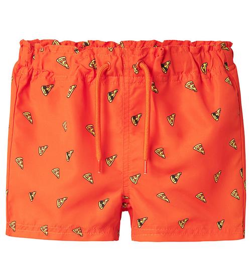 Name it Badeshorts - NmmZeus - Red Orange