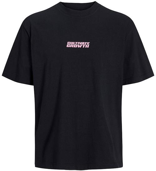 Jack & Jones T-shirt - JcoInterlude - Black m. Tekst
