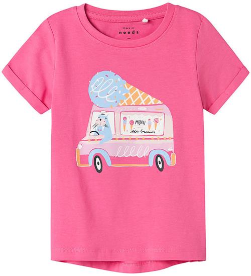Name It T-shirt - NmfVix - Carmine Rose