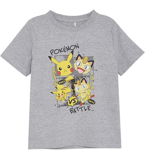 Minymo T-shirt - Pokémon - Grey Melange