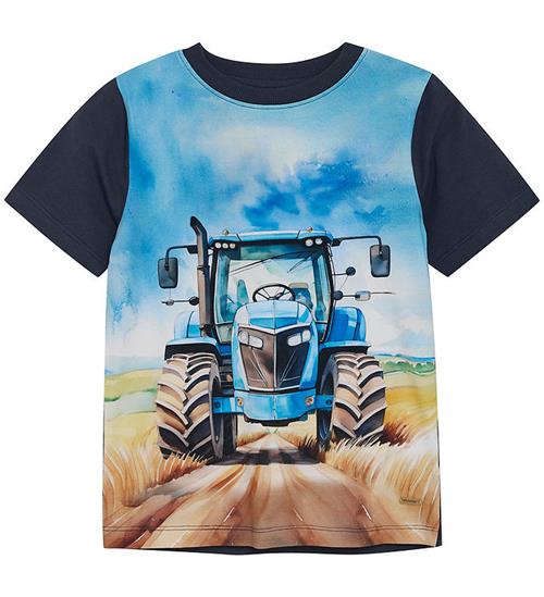 Minymo T-shirt - Blue Nights m. Print