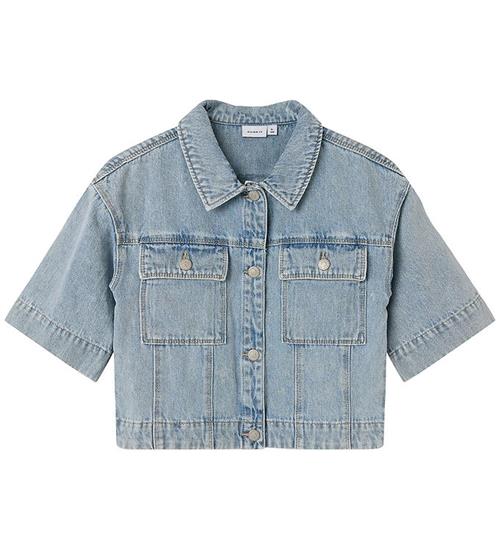 Name It Skjorte - NkfAva - Light Blue Denim