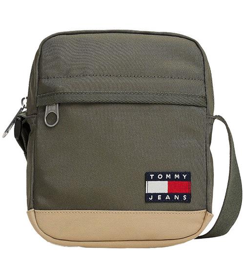 Tommy Hilfiger Skuldertaske - Ess Daily - Pewter/Green