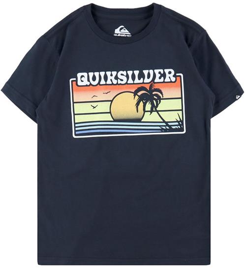 Quiksilver T-shirt - EV Sun Faded - Sort m. Print