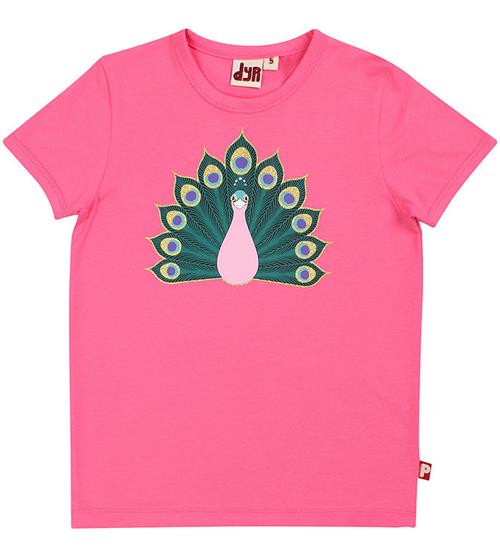 DYR T-shirt - DyrGrowl T - Bright Pink Paafugl