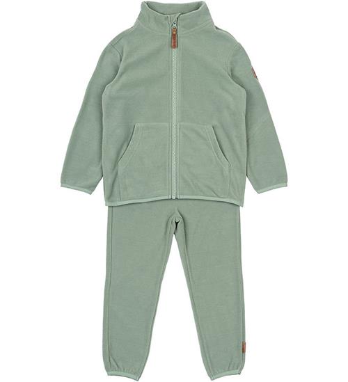 Mikk-Line Fleecesæt - Recycled - Gray Green