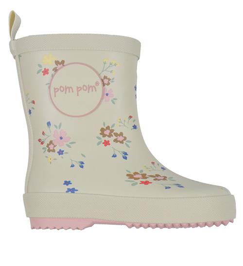 Pom Pom Gummistøvler - Flower AOP