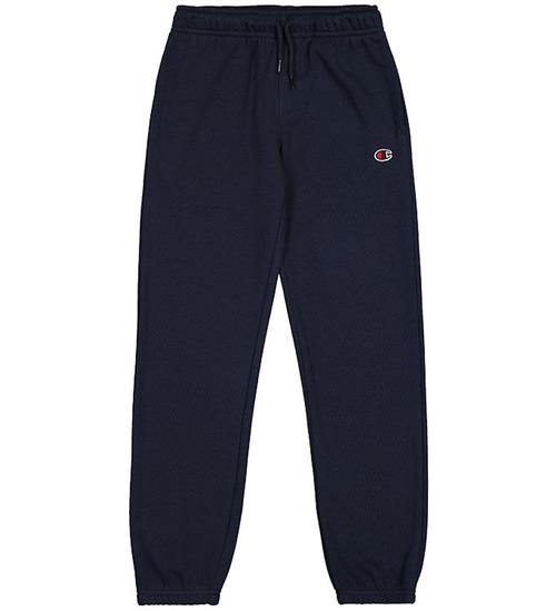 Champion Sweatpants - Elastic Cuff - Navy m. Logo