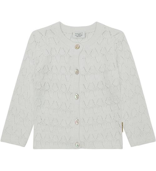 Hust and Claire Cardigan - Strik - Cilja - White m. Hulmønster
