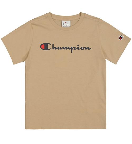 Champion T-shirt - Beige m. Logo