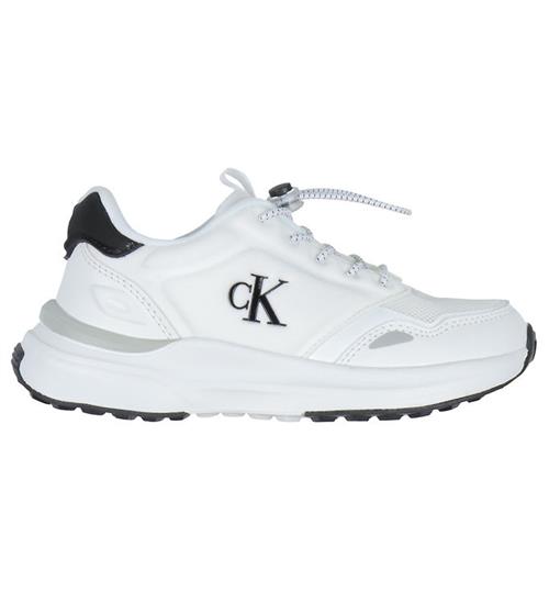 Calvin Klein Sko - Low Cut Lace-Up - Hvid/Sort