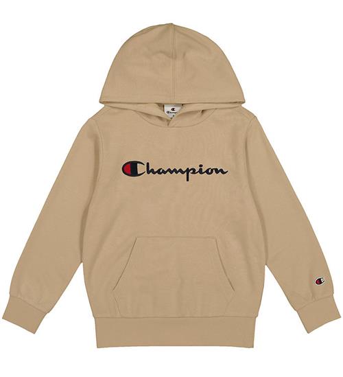 Champion Hættetrøje - Khaki m. Logo