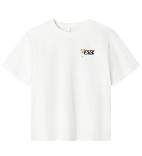 Name It T-shirt - NkmFonnot - Bright White/SPAGHETTI
