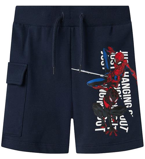 Name It Sweatshorts - NmmMo Spider - Navy Blazer