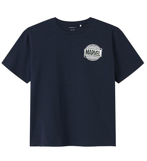 Name It T-shirts - Marvel - NkmMajor - Navy Blazer m. Print