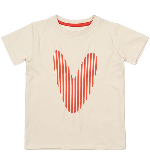 The New T-shirt - TnNorrine - White Swan m. Hjerte