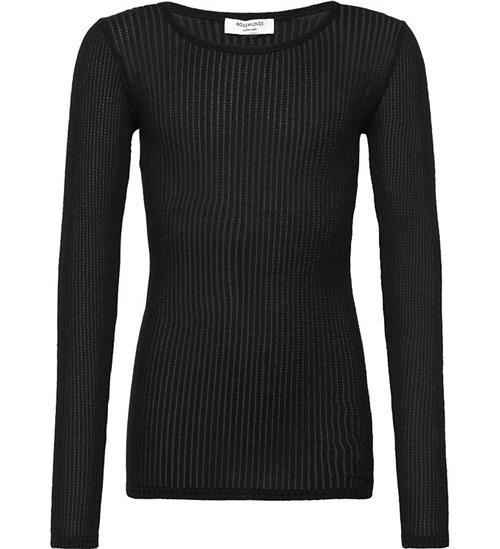 Rosemunde Bluse - Rib - Baku - Sort