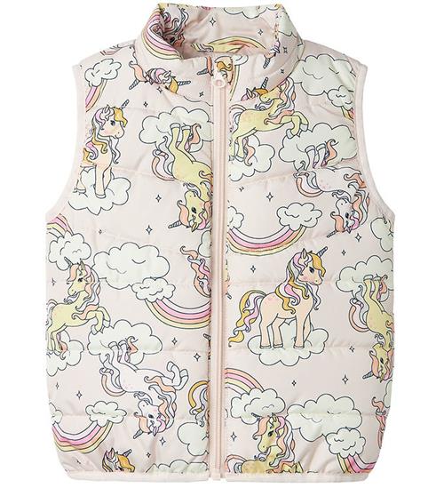 Name It Dynevest - NmfMylane - Mauve Chalk m. Enhjørninger