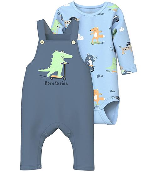 Se Name It Smækbukser m. Body l/æ - NbmVonne - Cerulean ved KidsWorld