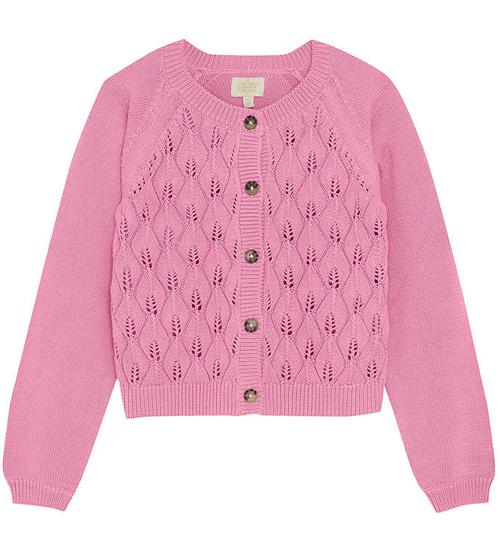 Creamie Cardigan - Strik - Bomuld - Rosebloom