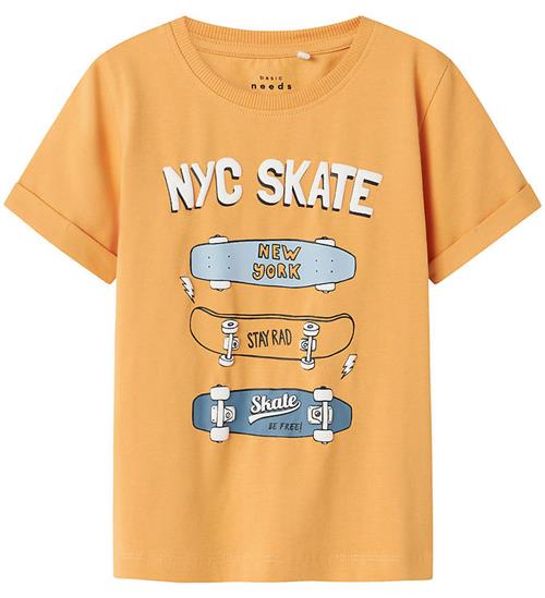 Name It T-shirt - NmmVux - Gold Earth/Skateboards