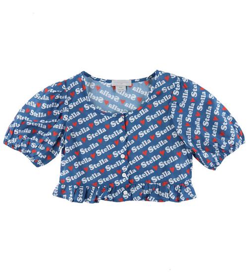 Stella McCartney Kids Top - Blå m. Logoprint