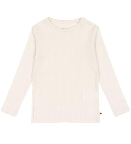 Konges Sløjd Bluse - Minna - Antique White m. Hulmønster
